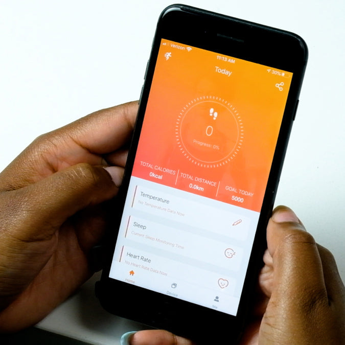 Life Watch app open, showing the user’s health vitals.