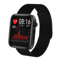Life watch Black Stainless Steel Band